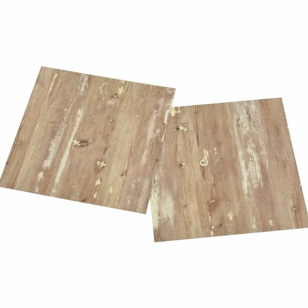 vidaXL Tableros de Suelo 55 pcs Marrón 5,11 m² PVC Hot