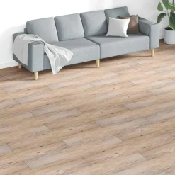 vidaXL Materiales De Construcción-Tableros de Suelo 18 pcs Marrón 5,26 m² PVC