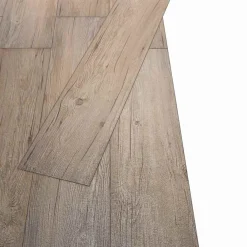 vidaXL Materiales De Construcción-Tableros de Suelo 18 pcs Marrón 5,26 m² PVC