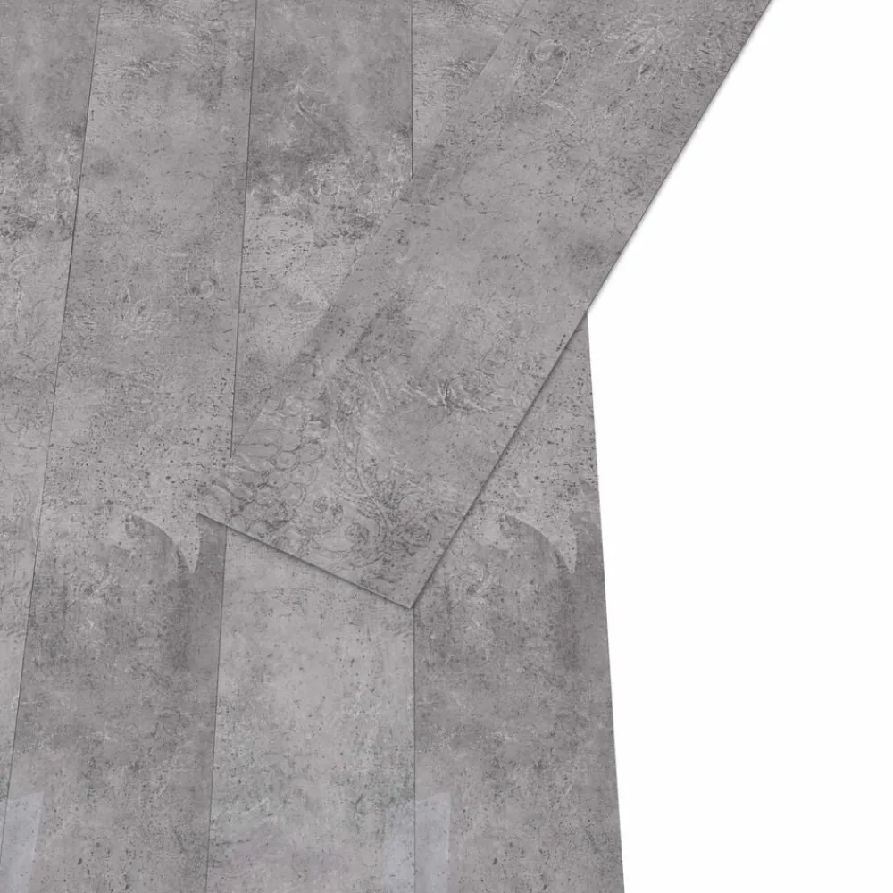 vidaXL Materiales De Construcción-Tableros de Suelo 36 pcs Cemento Marrón 5,02 m² PVC