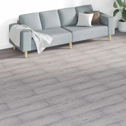 vidaXL Tableros de Suelo 18 pcs 5,26 m² PVC Gris oscuro Clearance