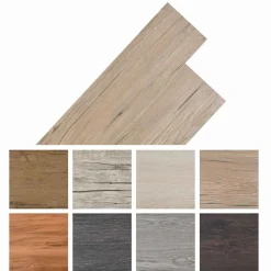 vidaXL Materiales De Construcción-Tableros de Suelo 36 pcs Madera de Roble Marrón 5,02 m² PVC