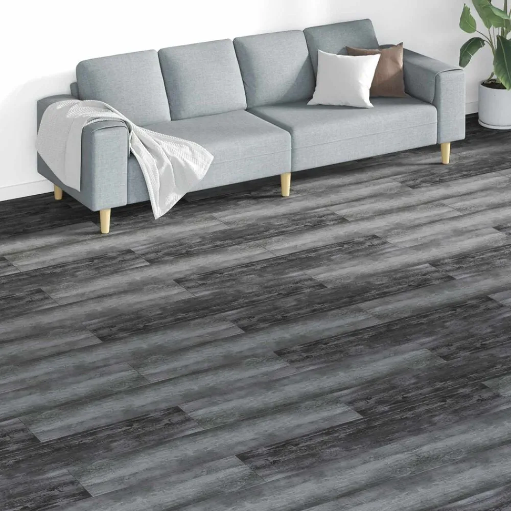 vidaXL Materiales De Construcción-Tableros de Suelo 18 pcs Gris 5,26 m² PVC