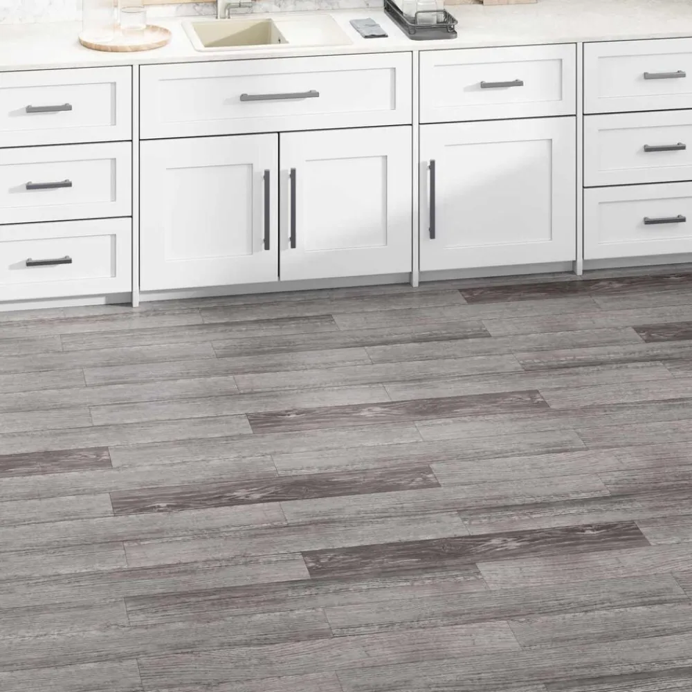 vidaXL Tableros de Suelo 36 pcs Marrón 5,02 m² PVC Madera rayada Discount