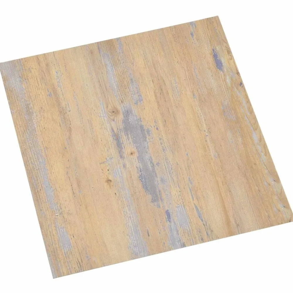 vidaXL Materiales De Construcción-Tableros de Suelo 55 pcs Marrón 5,11 m² PVC