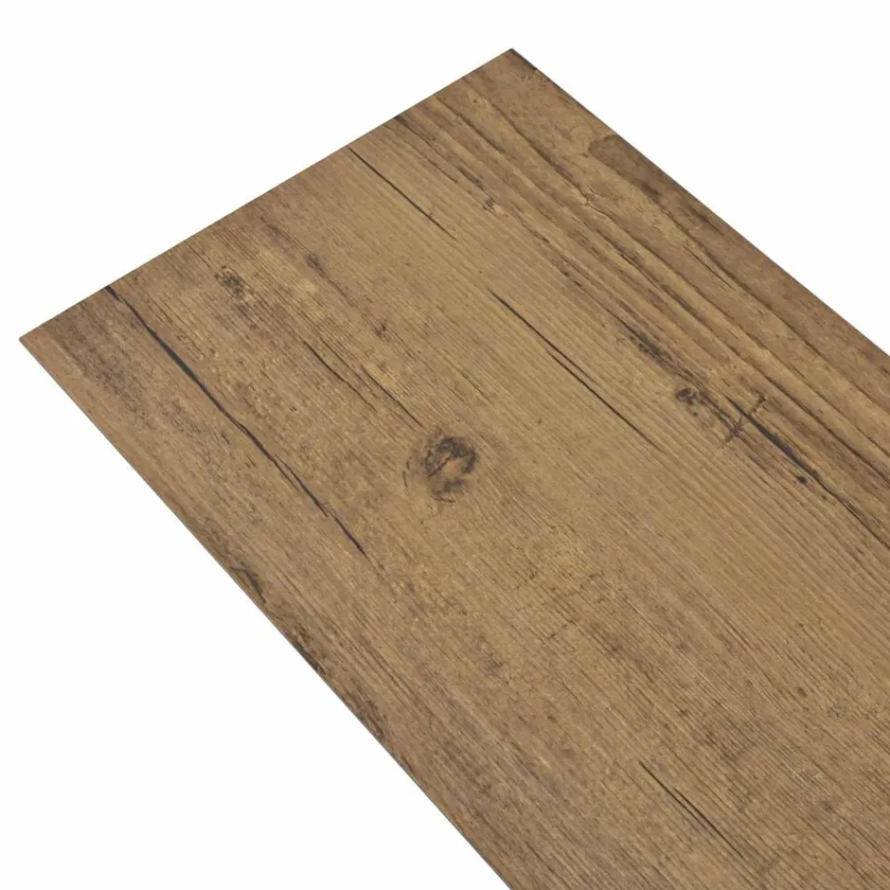 vidaXL Tableros de Suelo 18 pcs Madera de Nogal Marrón 5,26 m² PVC Marrón nogal Hot