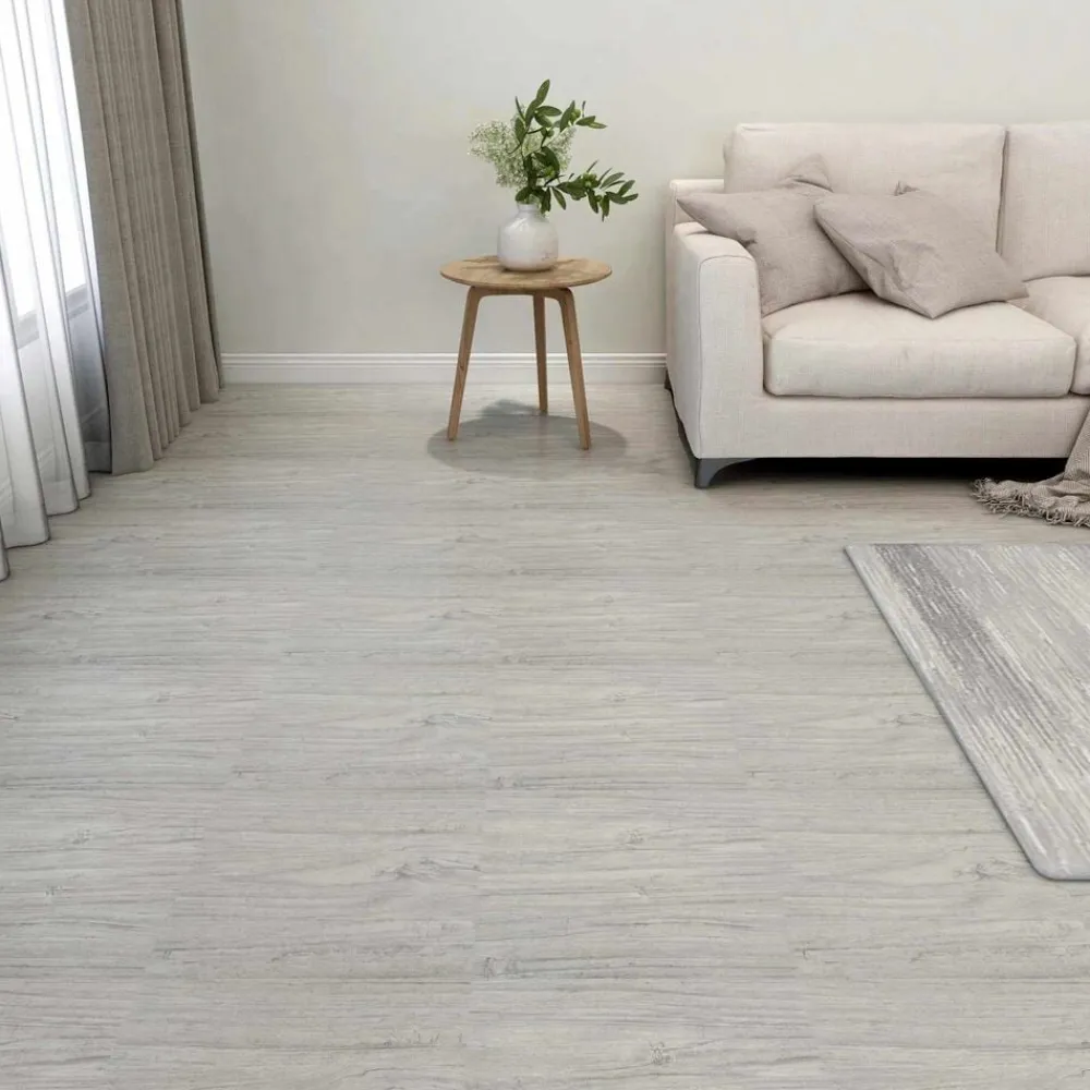 vidaXL Tableros de Suelo 55 pcs Gris Claro 5,11 m² PVC Discount