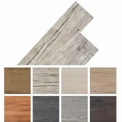 vidaXL Tableros de Suelo 36 pcs Gris 5,02 m² PVC Roble lavado