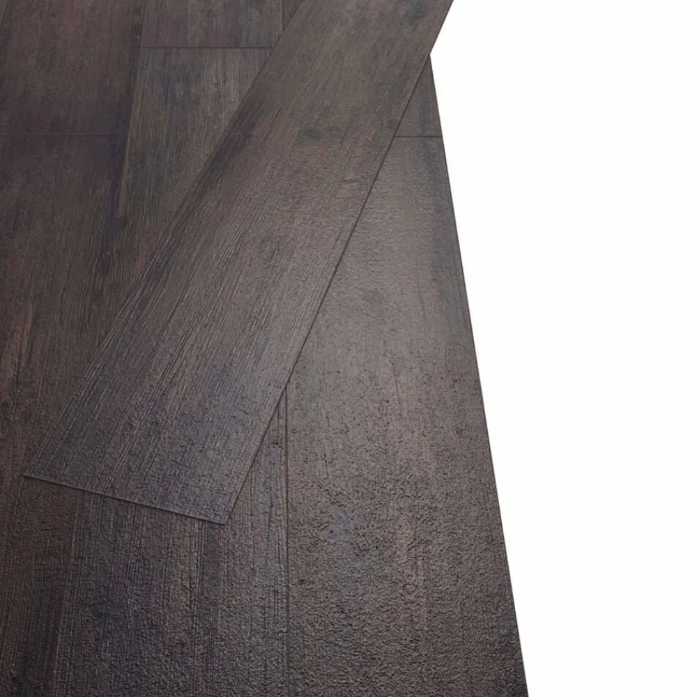 vidaXL Tableros de Suelo 18 pcs Gris oscuro 5,26 m² PVC Roble Gris Oscuro Discount