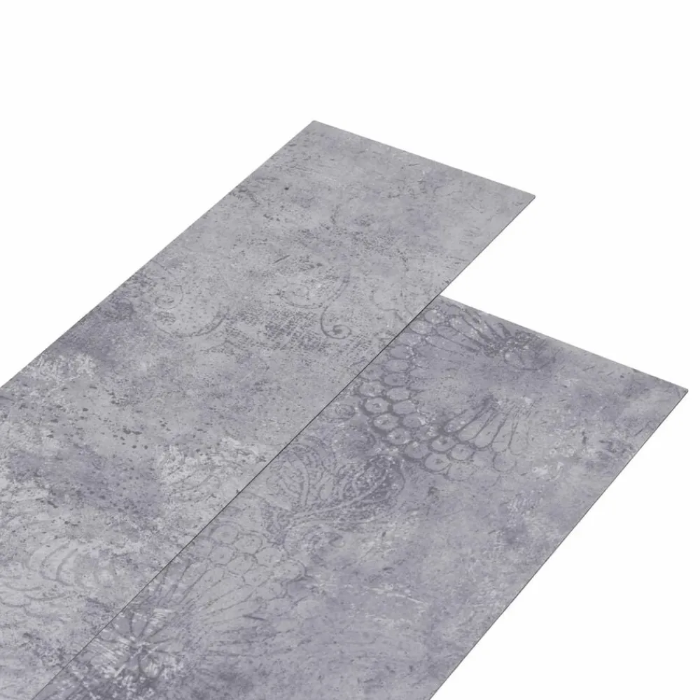 vidaXL Materiales De Construcción-Tableros de Suelo 36 pcs Cemento Gris 5,02 m² PVC