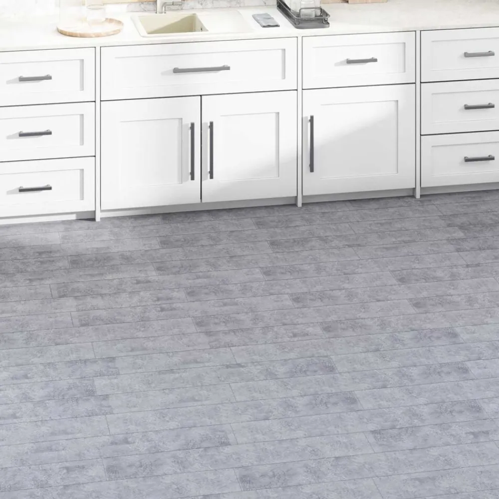 vidaXL Materiales De Construcción-Tableros de Suelo 36 pcs Cemento Gris 5,02 m² PVC