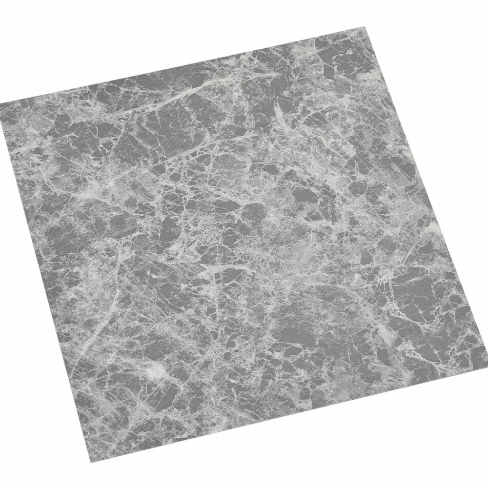 vidaXL Materiales De Construcción-Tableros de Suelo 55 pcs Gris Concreto 5,11 m² PVC