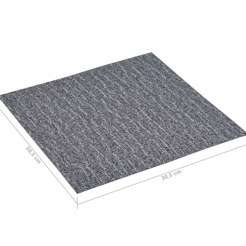 vidaXL Tableros de Suelo 55 pcs Gris 5,11 m² PVC y gris Discount