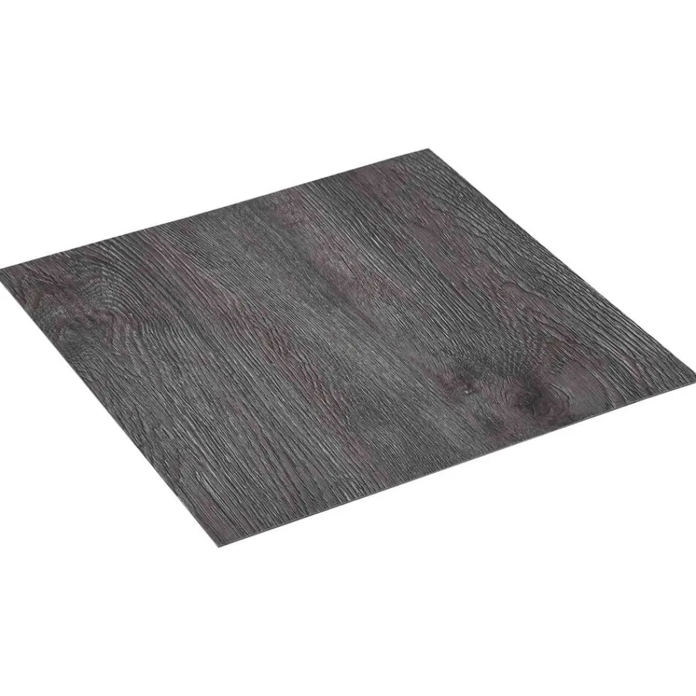 vidaXL Tableros de Suelo 55 pcs Marrón 5,11 m² PVC Negro y gris Hot