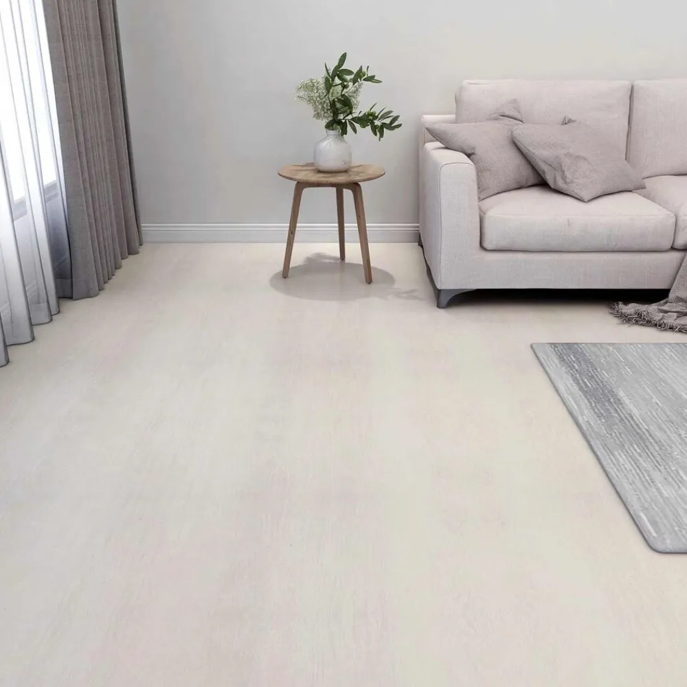 vidaXL Materiales De Construcción-Tableros de Suelo 55 pcs Beige 5,11 m² PVC