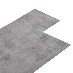vidaXL Tableros de Suelo 18 pcs Cemento Marrón 5,26 m² PVC Cemento marrón Clearance