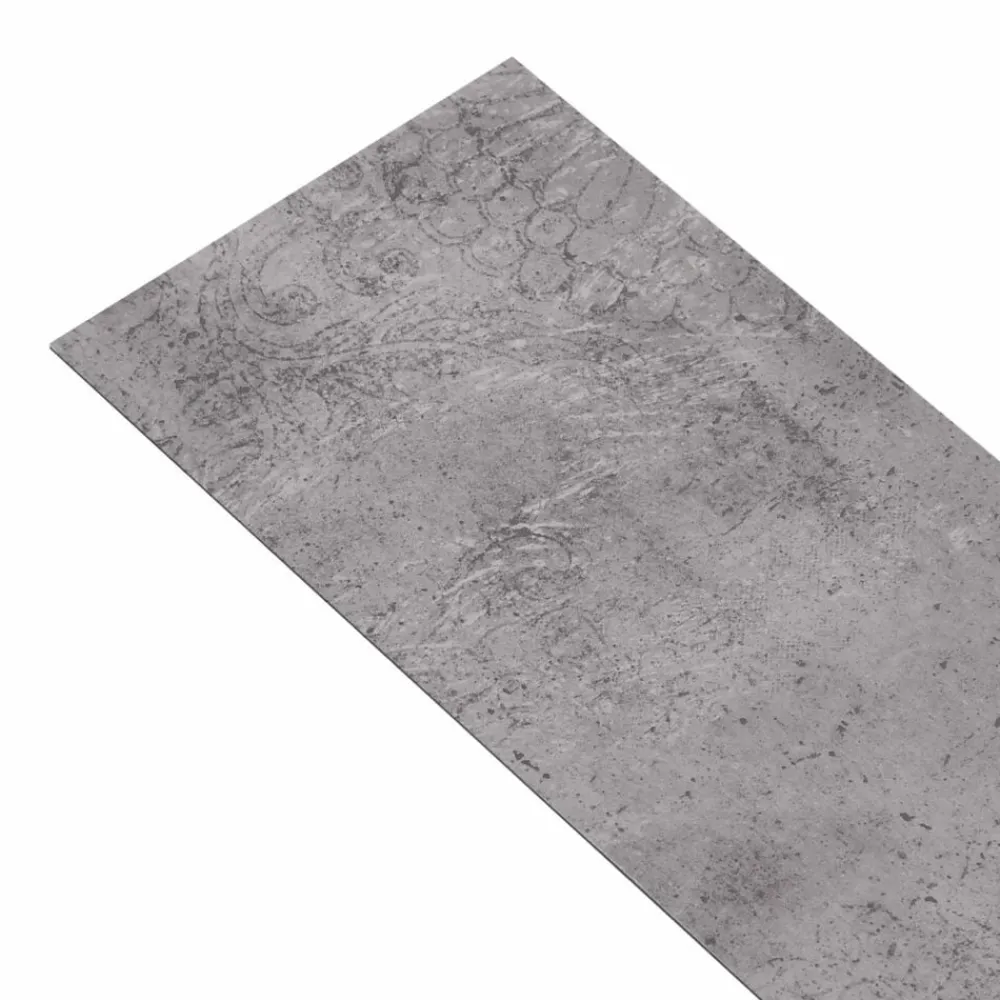 vidaXL Tableros de Suelo 18 pcs Cemento Marrón 5,26 m² PVC Cemento marrón Clearance