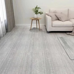 vidaXL Tableros de Suelo 55 pcs Gris 5,11 m² PVC