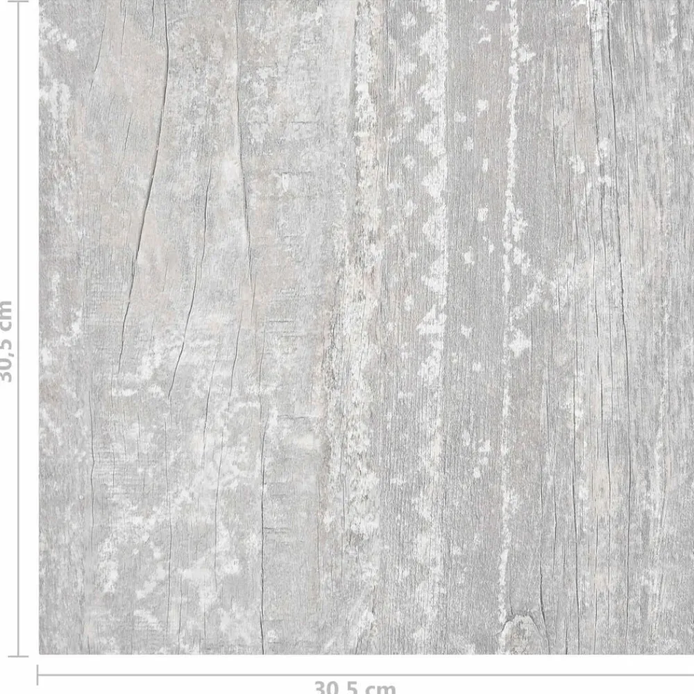 vidaXL Tableros de Suelo 55 pcs Gris 5,11 m² PVC