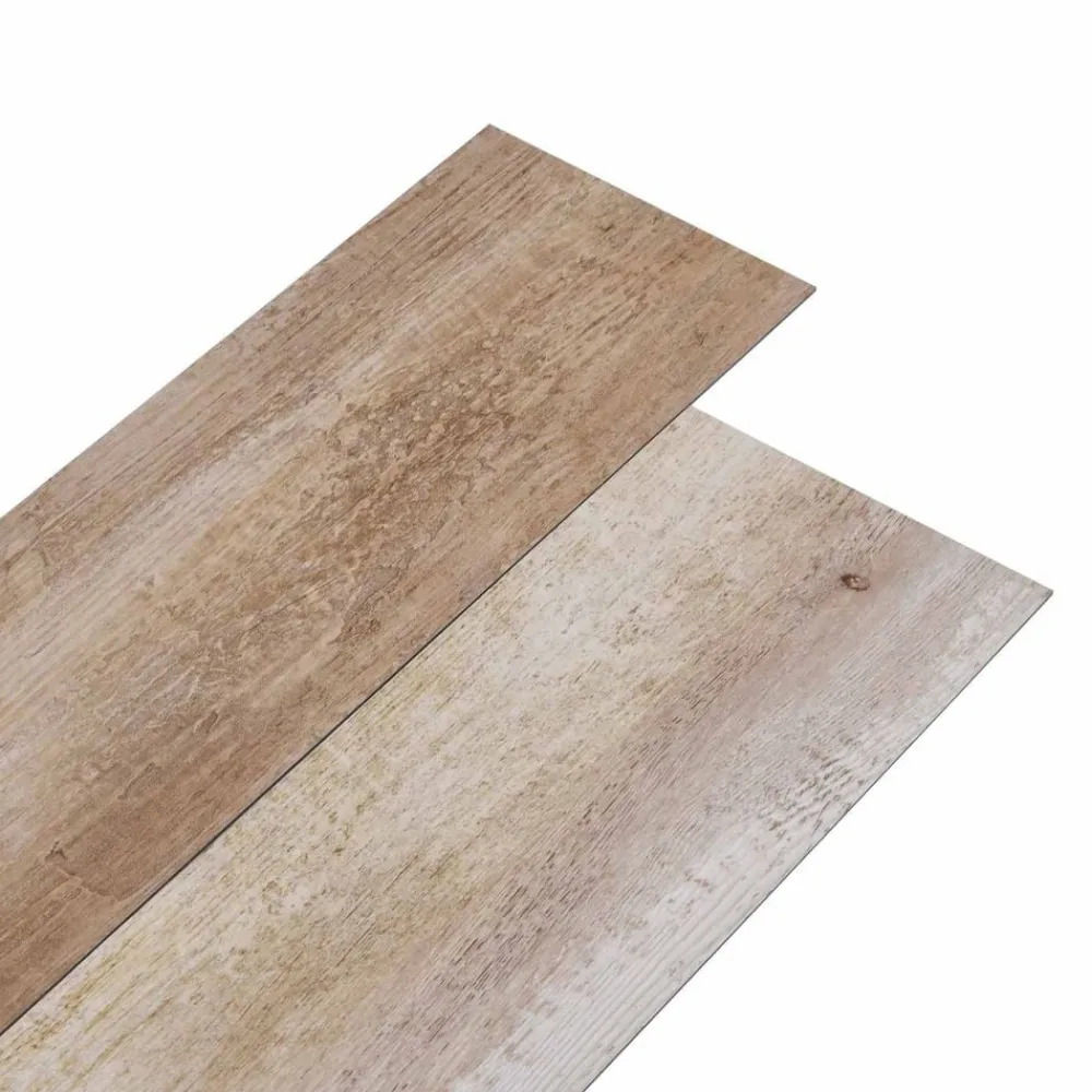 vidaXL Materiales De Construcción-Tableros de Suelo 36 pcs Marrón 5,02 m² PVC