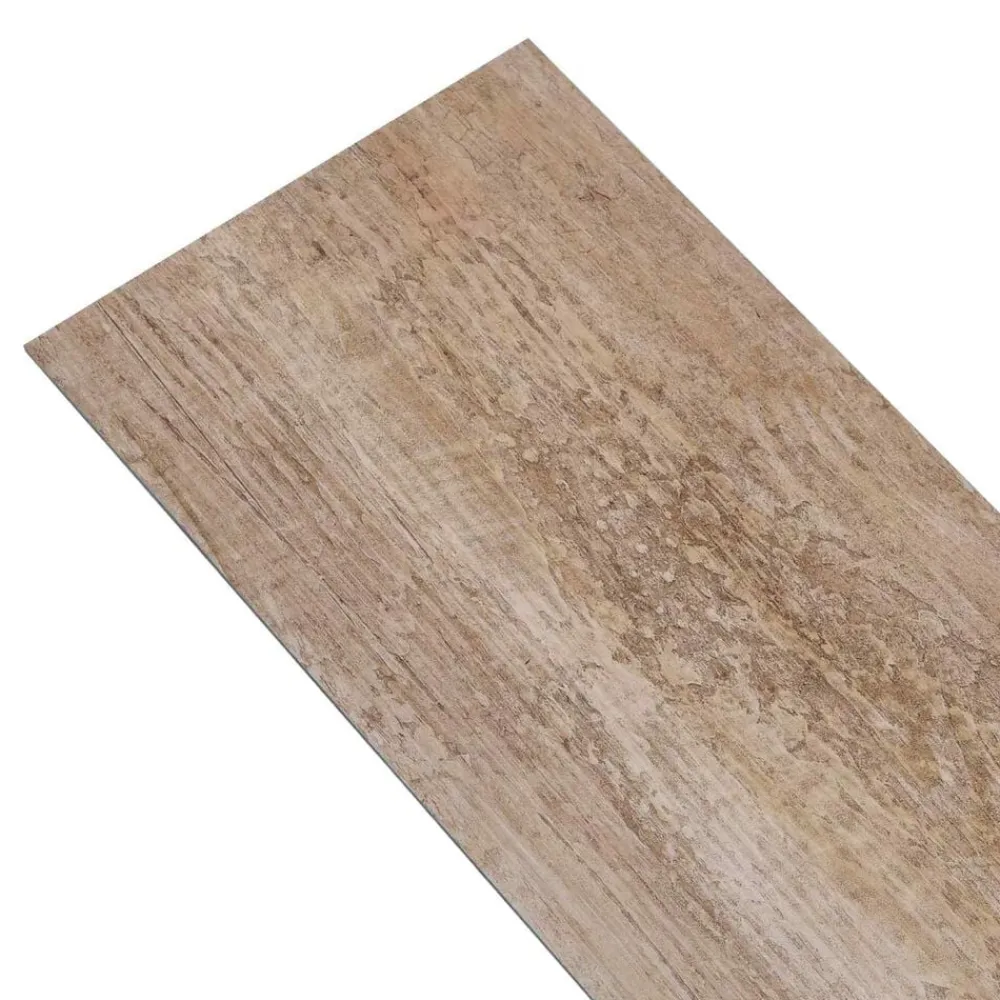 vidaXL Materiales De Construcción-Tableros de Suelo 36 pcs Marrón 5,02 m² PVC