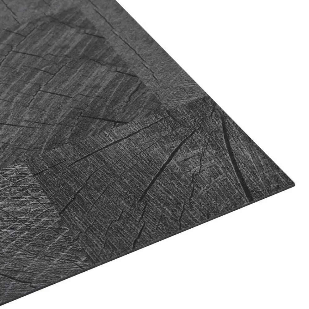 vidaXL Tableros de Suelo 55 pcs Gris 5,11 m² PVC Estructura de madera gris Clearance