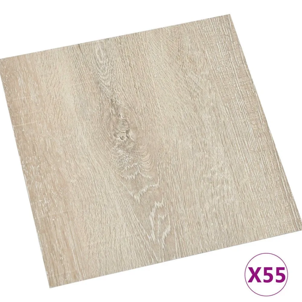 vidaXL Materiales De Construcción-Tableros de Suelo 55 pcs 5,11 m² PVC