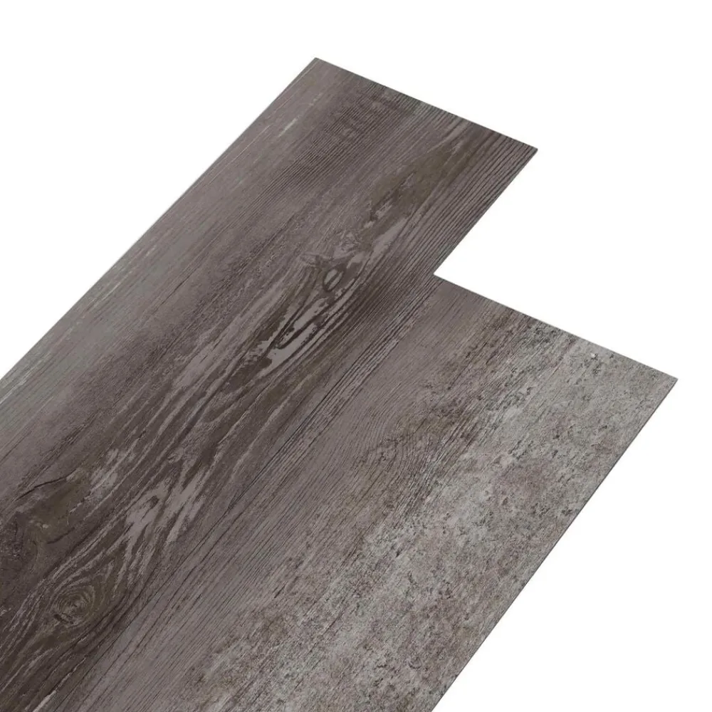vidaXL Tableros de Suelo 18 pcs Marrón 5,26 m² PVC Madera rayada Best