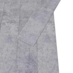 vidaXL Tableros de Suelo 18 pcs Gris 5,26 m² PVC Gris cemento Clearance