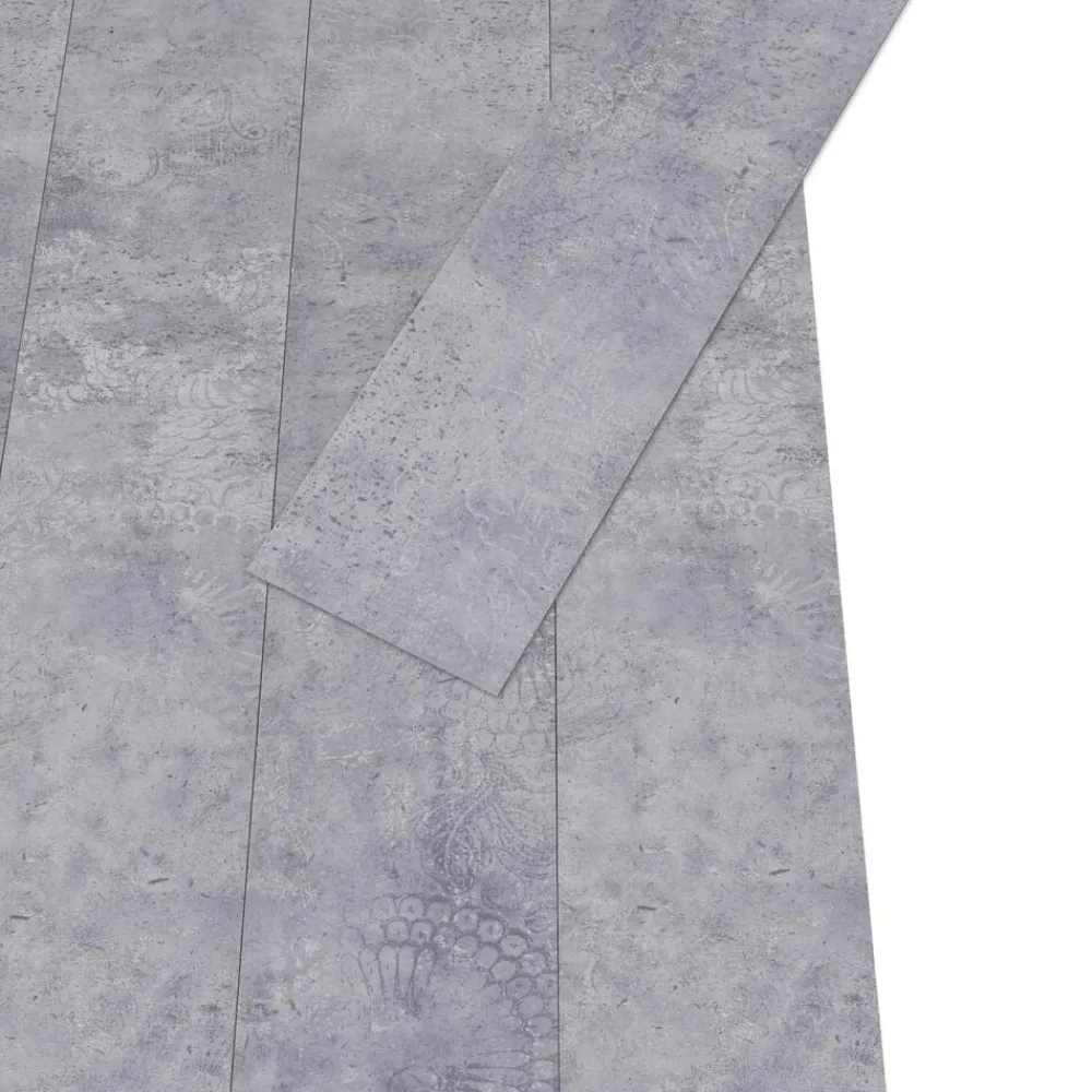 vidaXL Tableros de Suelo 18 pcs Gris 5,26 m² PVC Gris cemento Clearance