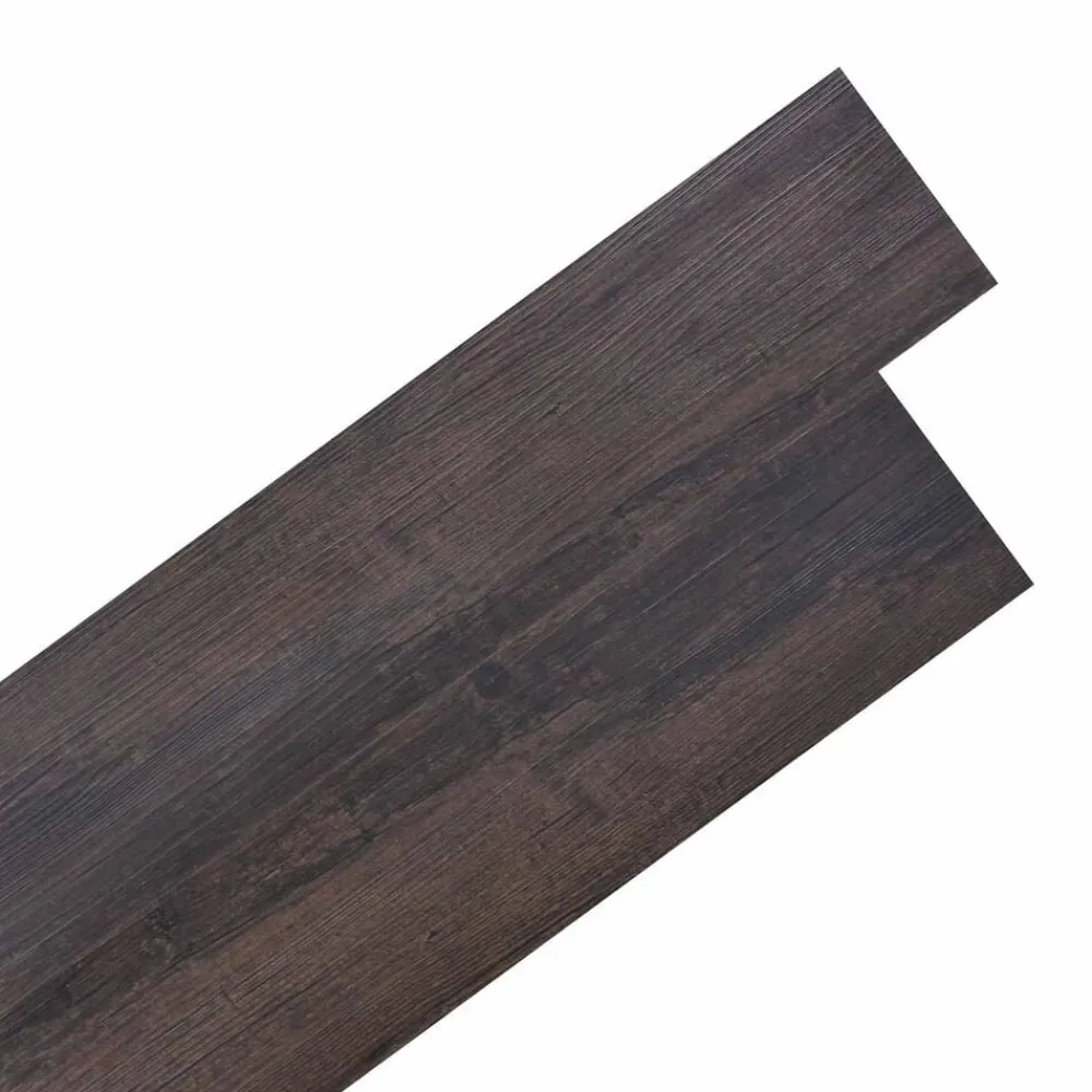 vidaXL Tableros de Suelo 36 pcs Marrón Oscuro 5,02 m² PVC Marrón oscuro Online