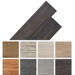 vidaXL Tableros de Suelo 36 pcs Marrón Oscuro 5,02 m² PVC Marrón oscuro Online
