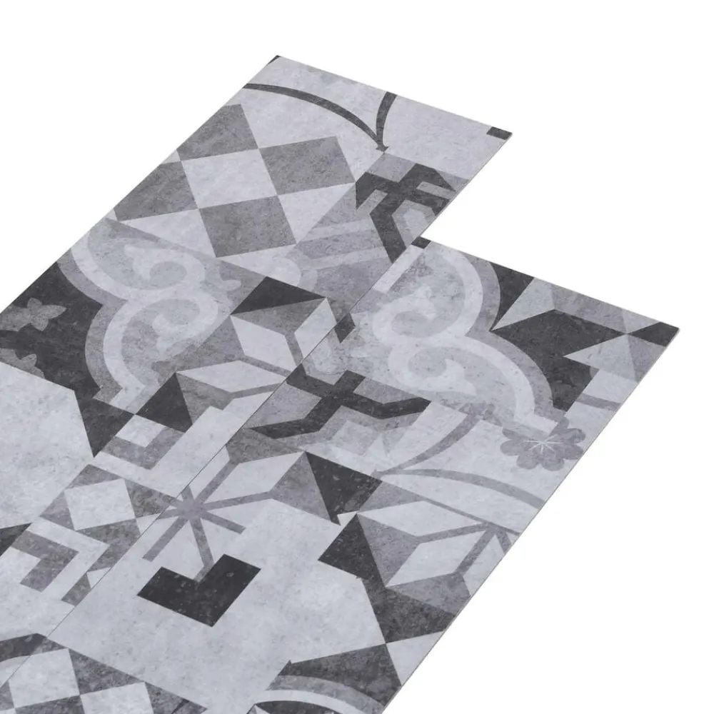 vidaXL Tableros de Suelo 36 pcs Gris 5,02 m² PVC Estampado gris