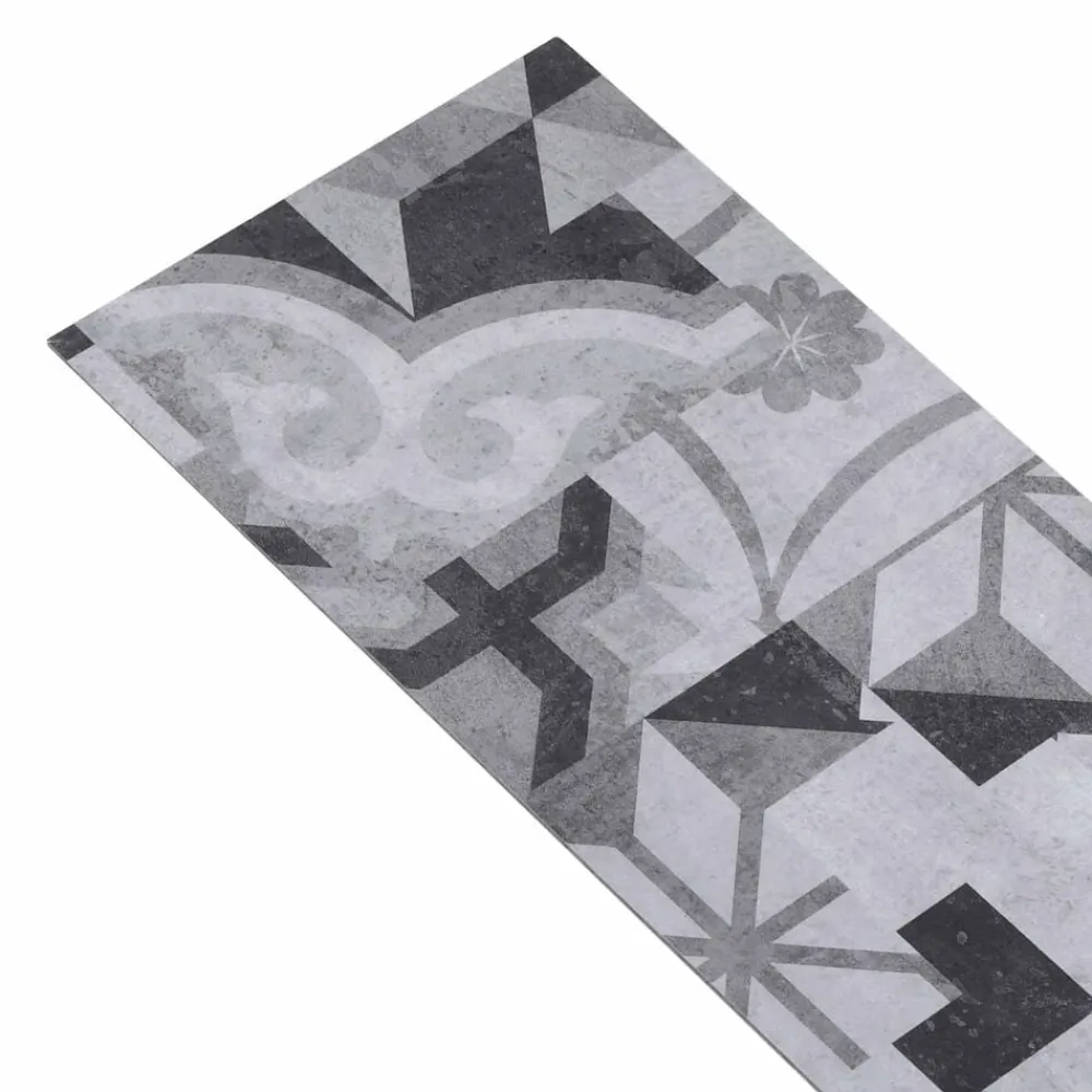 vidaXL Tableros de Suelo 36 pcs Gris 5,02 m² PVC Estampado gris