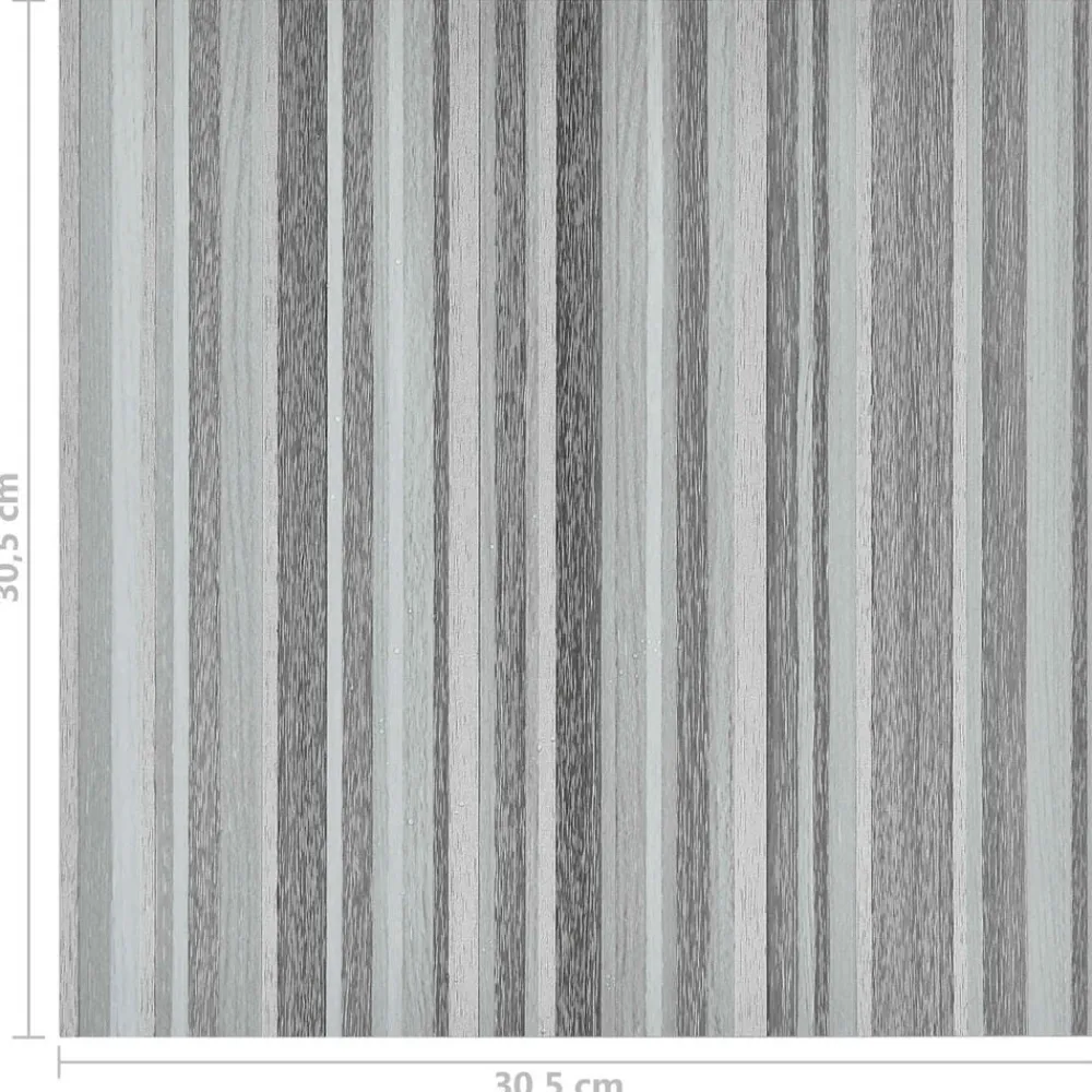 vidaXL Tableros de Suelo 55 pcs Gris Claro 5,11 m² PVC Rayas