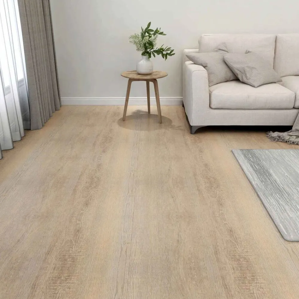 vidaXL Tableros de Suelo 55 pcs Marrón 5,11 m² PVC Clearance