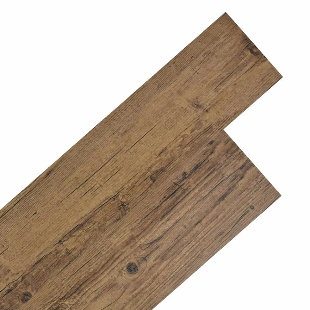 vidaXL Tableros de Suelo 36 pcs Madera de Nogal Marrón 5,02 m² PVC Marrón nogal Outlet