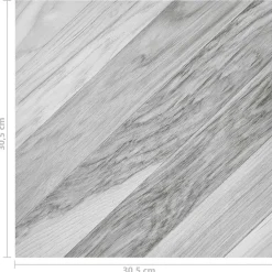 vidaXL Materiales De Construcción-Tableros de Suelo 55 pcs Gris 5,11 m² PVC