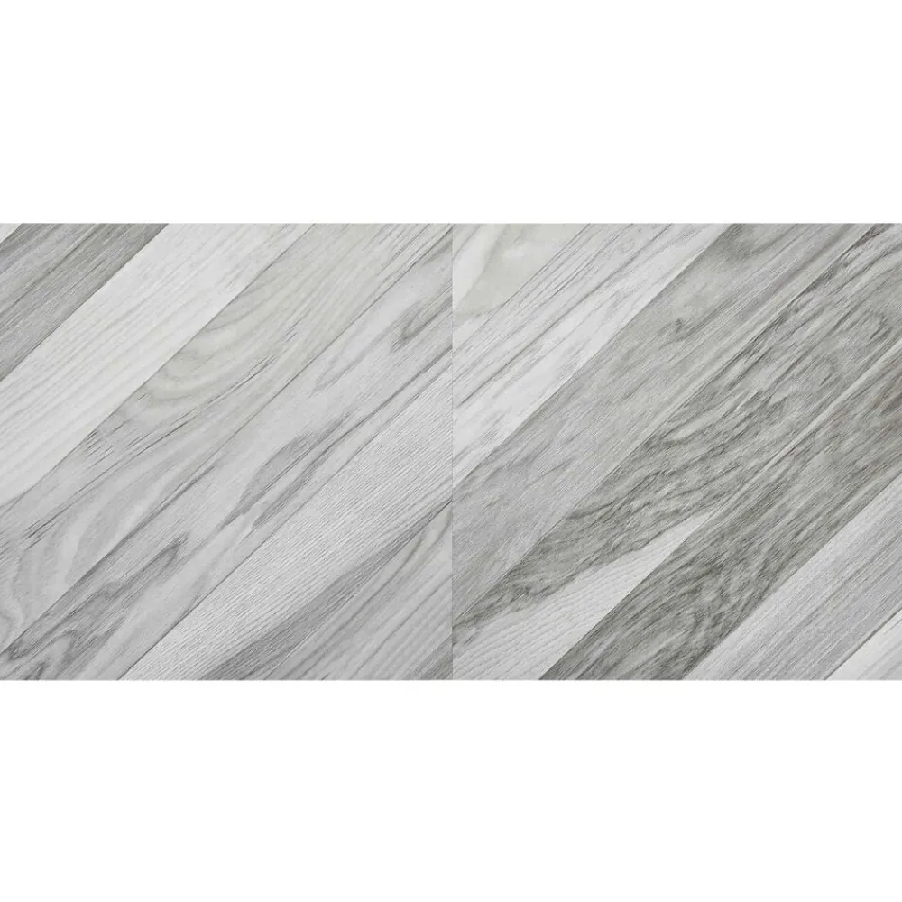 vidaXL Materiales De Construcción-Tableros de Suelo 55 pcs Gris 5,11 m² PVC