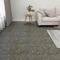 vidaXL Tableros de Suelo 55 pcs Gris 5,11 m² PVC Gris y