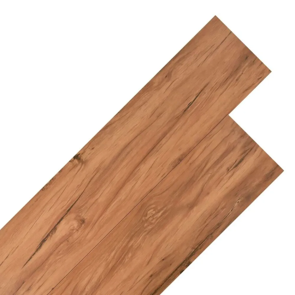 vidaXL Tableros de Suelo 18 pcs Marrón 5,26 m² PVC Aliso Natural Hot