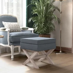 vidaXL Taburete con almacenaje terciopelo 45x45x49 cm Gris oscuro New