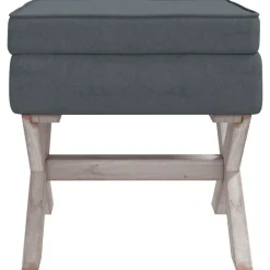 vidaXL Taburete con almacenaje terciopelo 45x45x49 cm Gris oscuro New