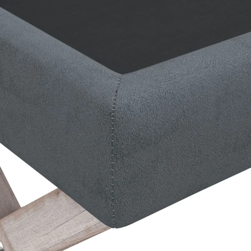 vidaXL Taburete con almacenaje terciopelo 45x45x49 cm Gris oscuro New