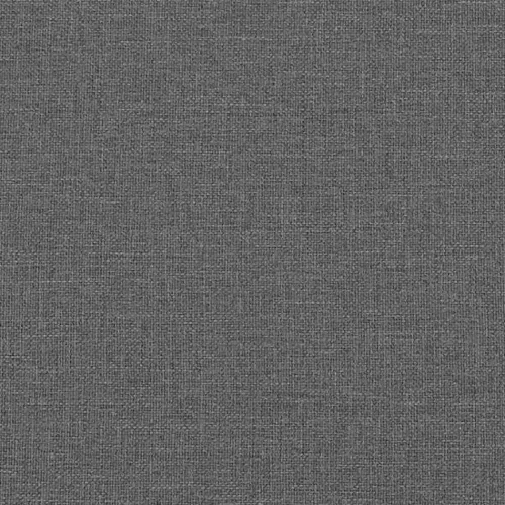 vidaXL Taburete con patas de madera tapizado tejido Gris oscuro Best