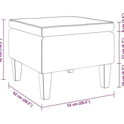 vidaXL Taburete con patas de madera tapizado tejido Gris oscuro Best