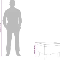 vidaXL Sillas-Taburete con patas de madera y terciopelo