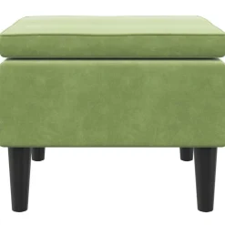 vidaXL Sillas-Taburete con patas de madera terciopelo