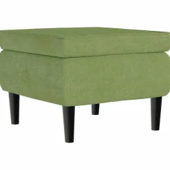 vidaXL Sillas-Taburete con patas de madera terciopelo