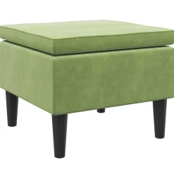vidaXL Sillas-Taburete con patas de madera terciopelo